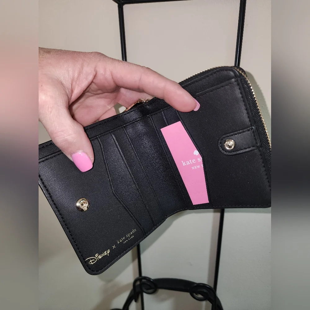 Kate Spade Disney Minnie Mouse Bow Small Wallet NWT - Picture 5 of 5